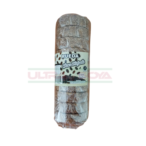 RUEDA DE CHOCOLOTE CON FLAKES C/10